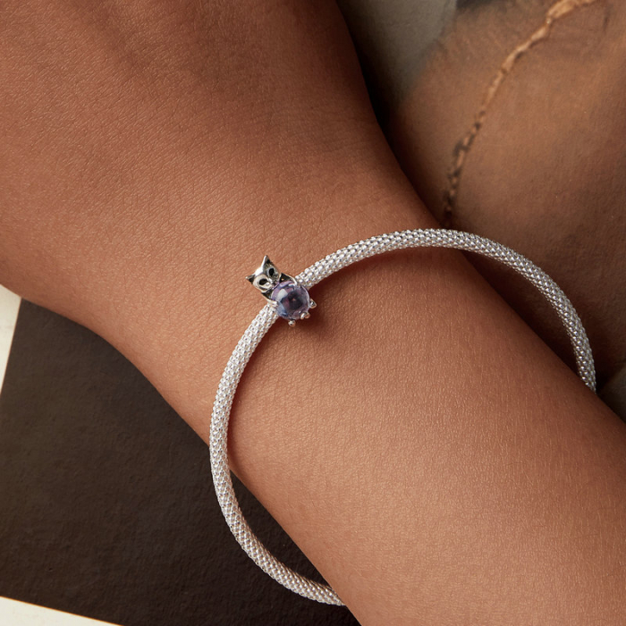 Pandantiv argint pisicuta norocoasa [2]