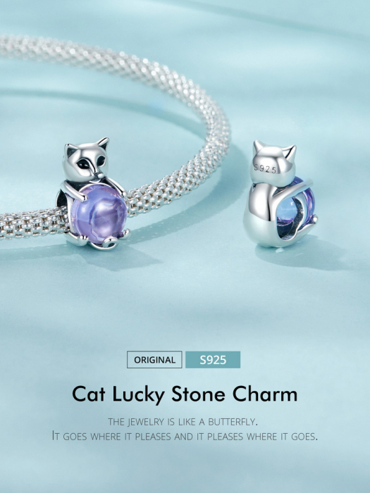 Pandantiv argint pisicuta norocoasa [12]