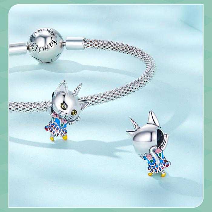 Pandantiv argint pisicuta unicorn [6]