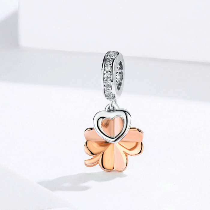 Pandantiv argint trifoi cu patru foi [3]