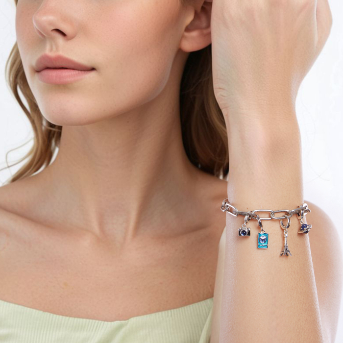 Pandantiv argint Worldwide Travel [14]