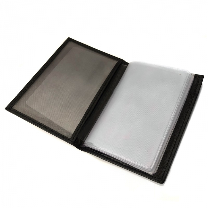 Portcard piele naturala Bellugio PCA01 Rosu [4]