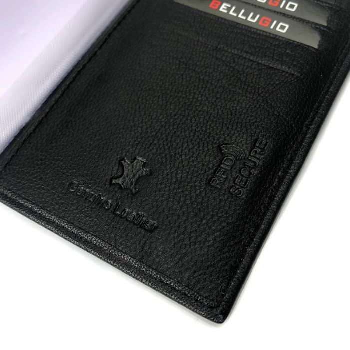 Portcard piele naturala Bellugio PCA40 Negru [5]