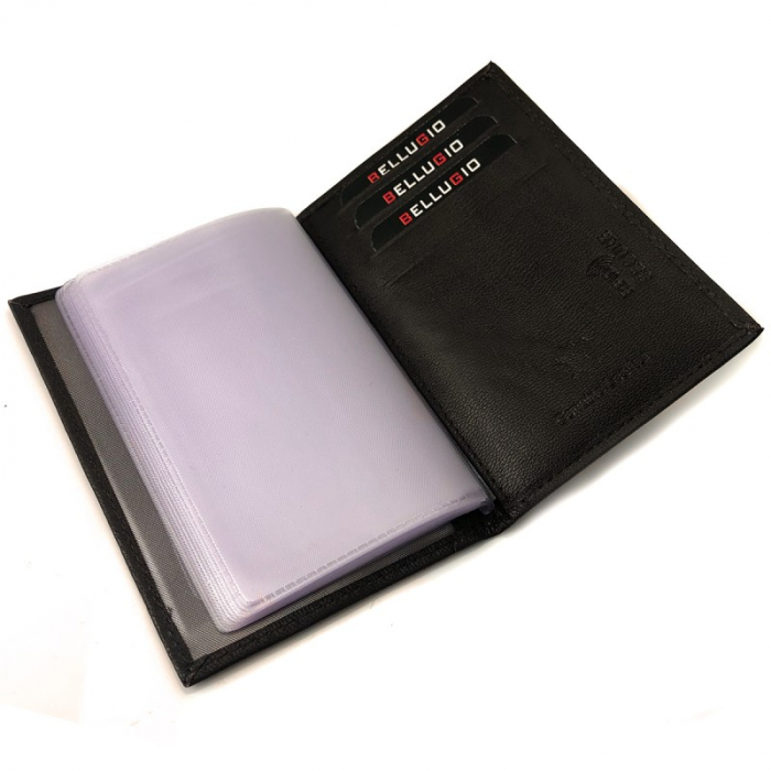 Portcard piele naturala Bellugio PCA40 Negru [3]