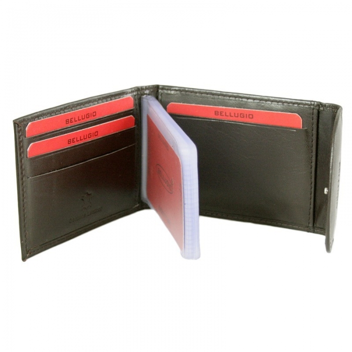 Portcard piele naturala Bellugio PCA41 Maron [6]