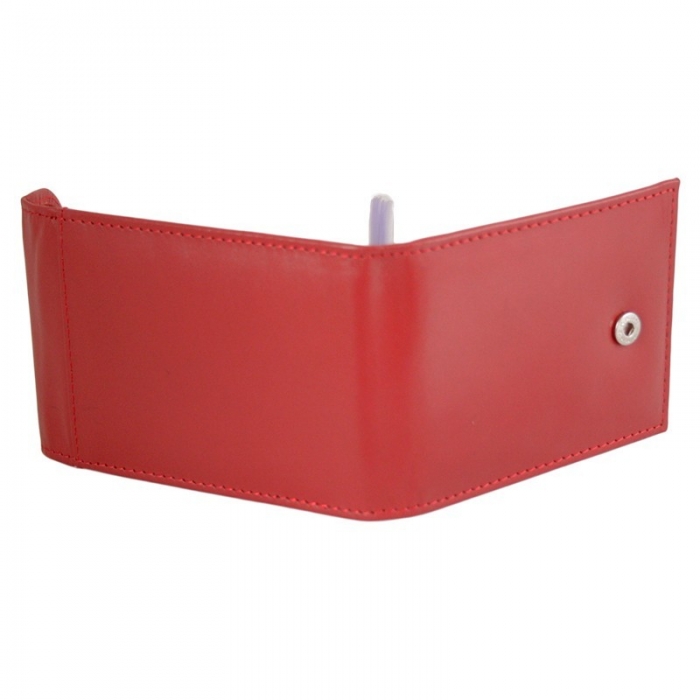 Portcard piele naturala Bellugio PCA25 Rosu [4]