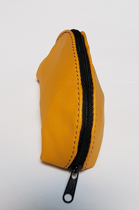 Portchei piele naturala Galben pentru chei lungi PCH72 [2]