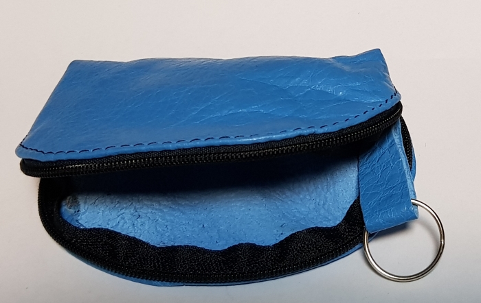 Portchei piele naturala Bleu pentru chei lungi PCH77 [2]