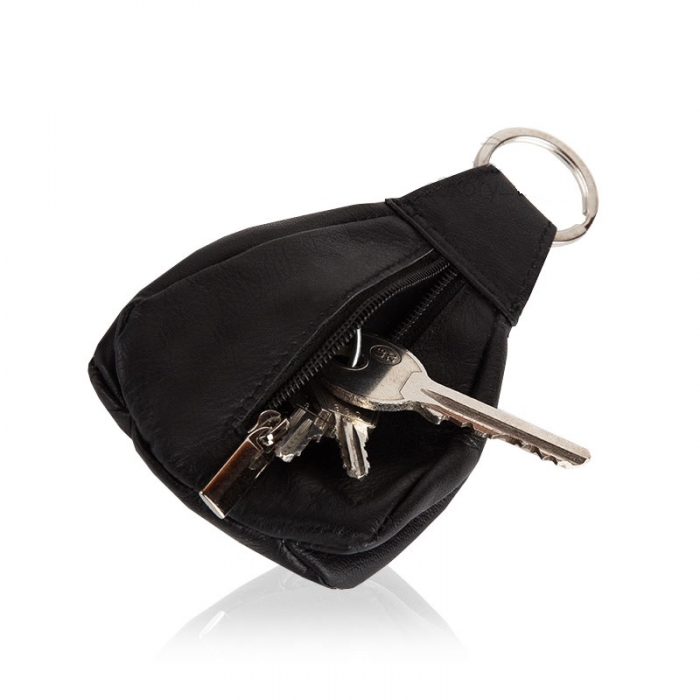 Portchei piele naturala Bellugio PCH25 albastru Navy [2]