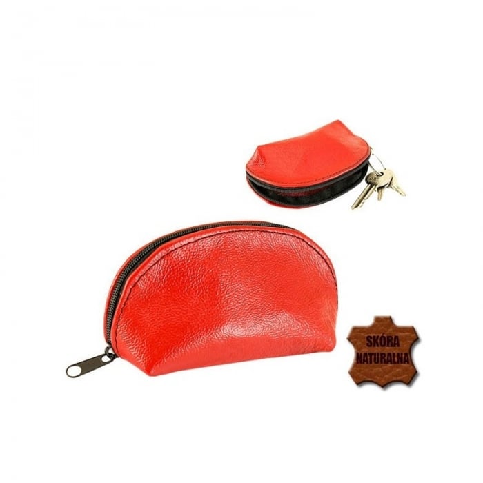 Portchei piele naturala Magenta pentru chei lungi PCH71 [5]