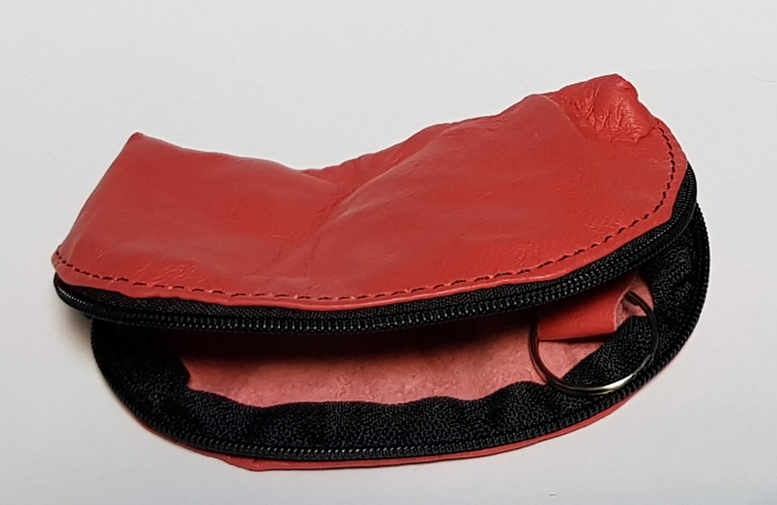 Portchei piele naturala Magenta pentru chei lungi PCH71 [2]