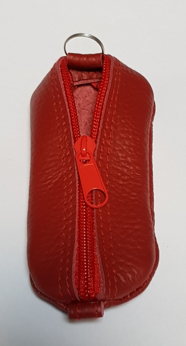 Portchei piele naturala Rosu pentru chei lungi PCH63 [2]