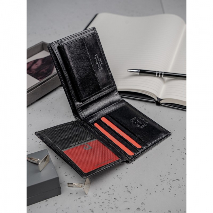 Portofel barbati + curea (set piele naturala) Pierre Cardin PORT401 cu protectie RFID [15]