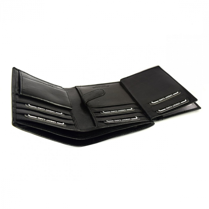 Portofel barbati de lux din piele naturala PORMG039 Negru [4]