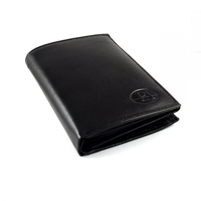 Portofel barbati de lux din piele naturala PORMG039 Negru [3]