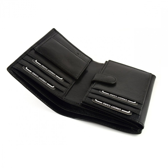 Portofel barbati de lux din piele naturala PORMG039 Negru [5]