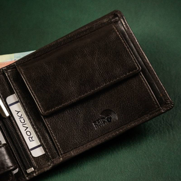Portofel barbati de lux din piele naturala Rovicky PORM642 [8]