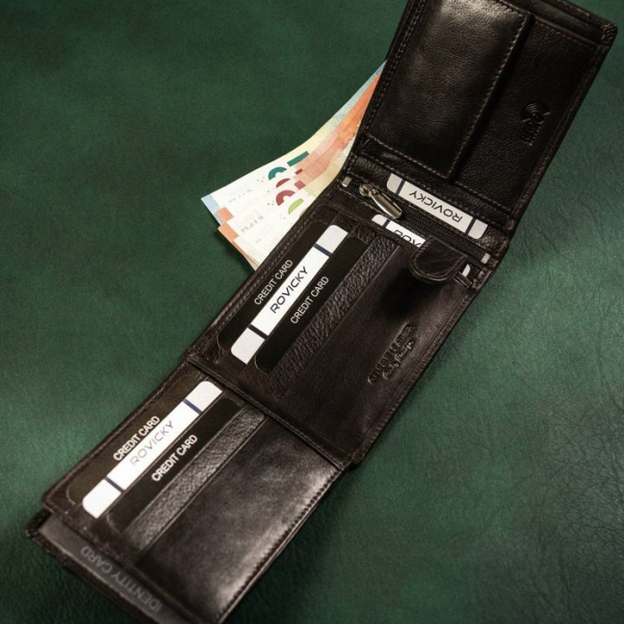 Portofel barbati de lux din piele naturala Rovicky PORM642 [4]