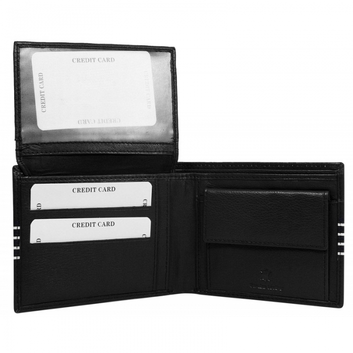 Portofel barbati din piele naturala Bespecial PORM569 Negru [2]