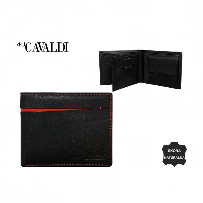 Portofel barbati din piele naturala Cavaldi PORM590 Negru [3]