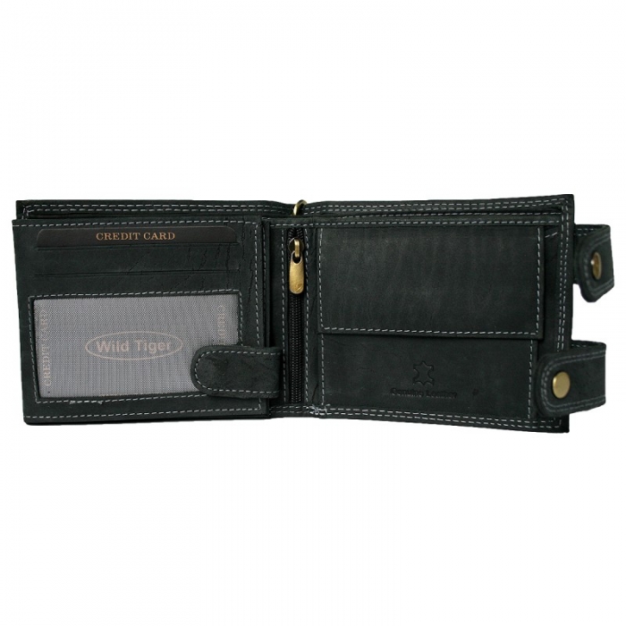 Portofel barbati din piele naturala cu lant detasabil Wild PORMZ003 [3]