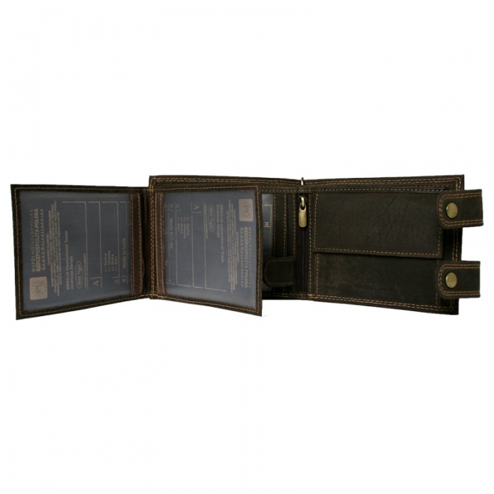 Portofel barbati din piele naturala cu lant detasabil Wild PORMZ004 [4]