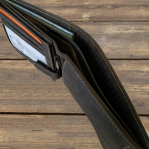 Portofel barbati din piele naturala cu protectie RFID Wild PORM603 Negru [4]