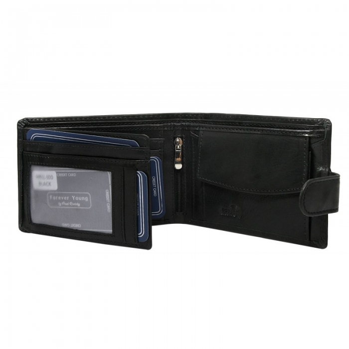 Portofel barbati din piele naturala Forever Young PORM638 Negru [2]