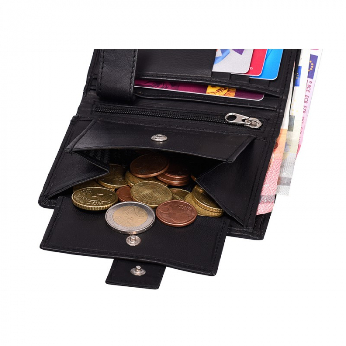 Portofel barbati din piele naturala PORMG057 Negru, cu RFID [9]