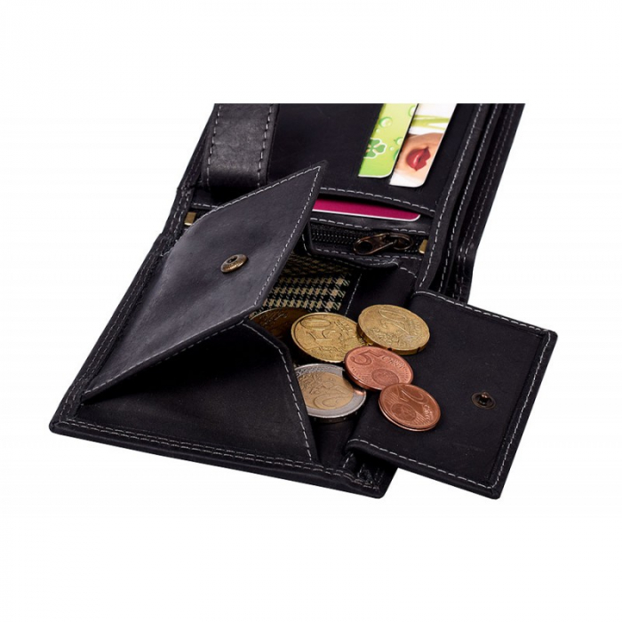 Portofel barbati din piele naturala PORMG059 Negru, cu RFID [6]