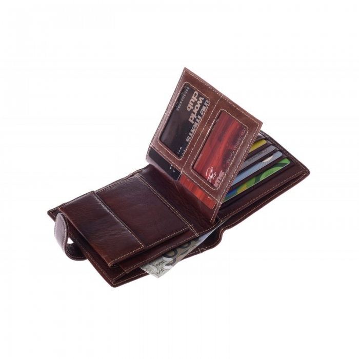 Portofel barbati din piele naturala Wild PORM566 Maron [3]