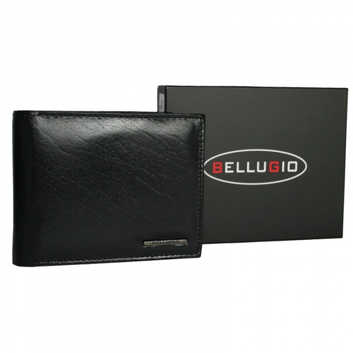 Portofel barbati piele naturala Bellugio PORM20 Negru [3]