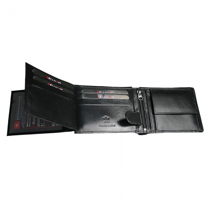 Portofel barbati piele naturala Bellugio PORM550 Negru [2]