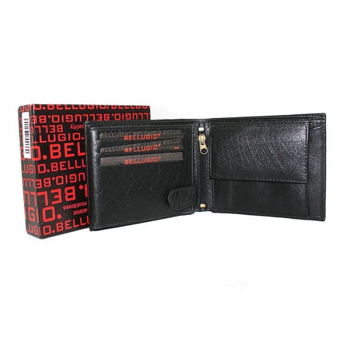 Portofel barbati piele naturala Bellugio PORM23 Negru [6]