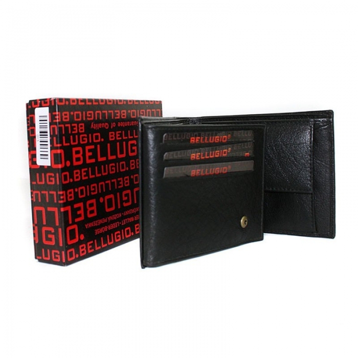 Portofel barbati piele naturala Bellugio PORM23 Negru [3]