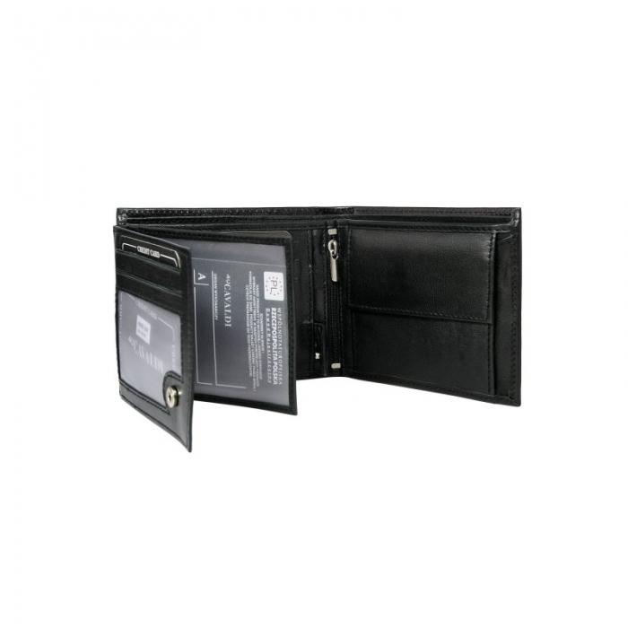 Portofel barbati piele naturala Cavaldi PORM63 Negru [2]