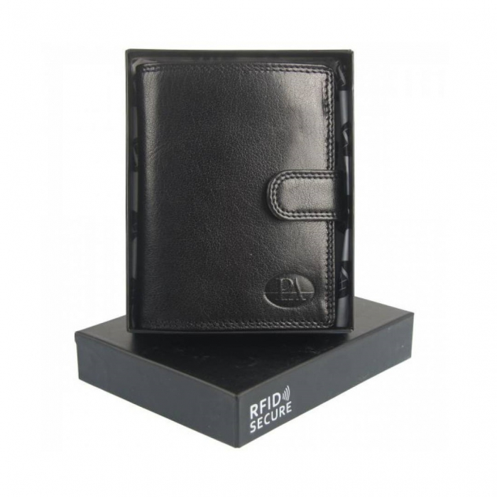 Portofel barbati de lux din piele naturala PORMG038 Negru [4]