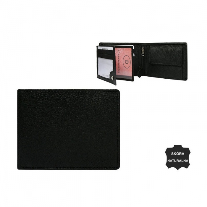 Portofel barbati piele naturala  PORM80 Negru [3]