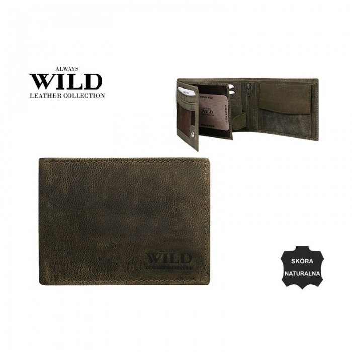 Portofel barbati piele naturala Wild PORM53 Maron [3]