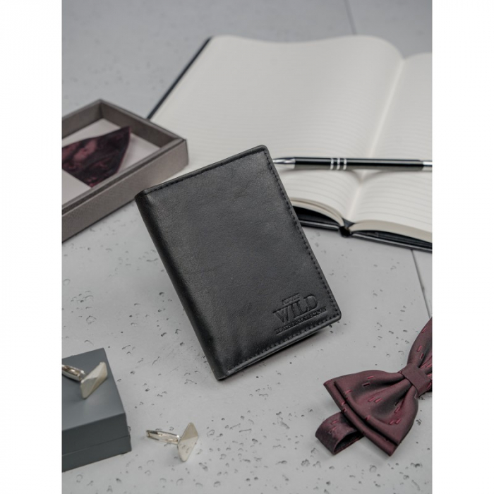 Portofel barbati piele naturala PORMG020 Negru [5]