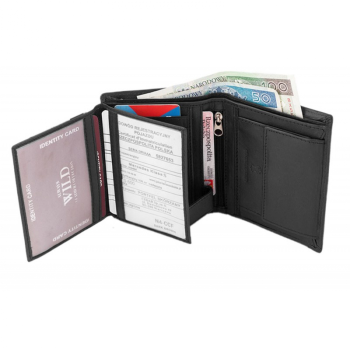 Portofel barbati piele naturala PORMG020 Negru [2]