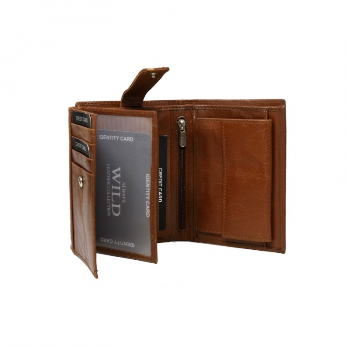 Portofel barbati piele naturala Wild PORM69 Maron [2]
