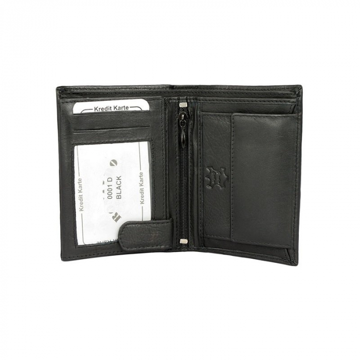 Portofel barbati, PORMG017, piele naturala, Negru, cu RFID [4]