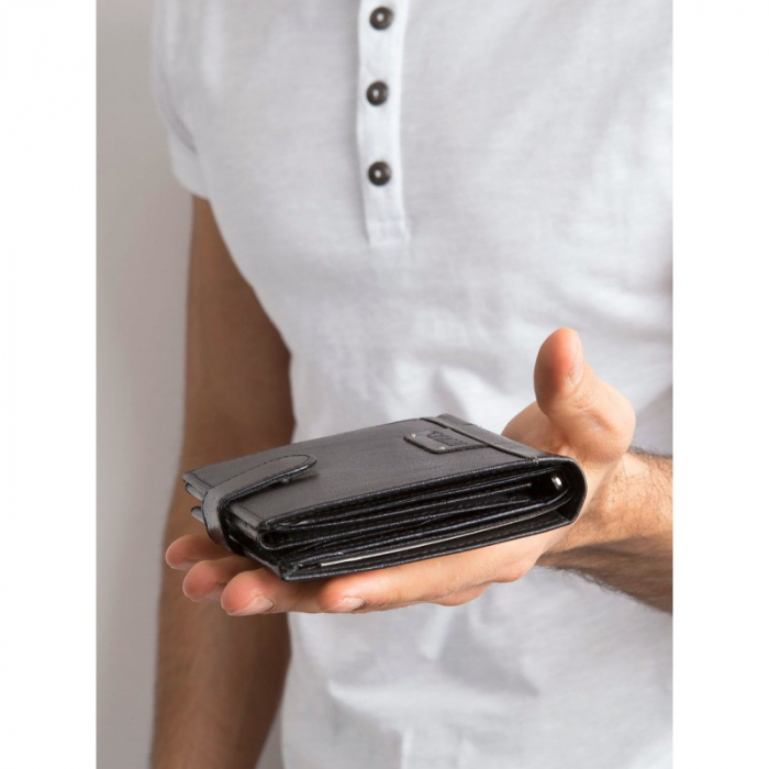 Portofel barbati, PORMG011, piele naturala, Negru [8]