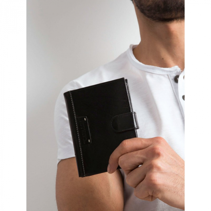 Portofel barbati, PORMG030, piele naturala, Negru [7]