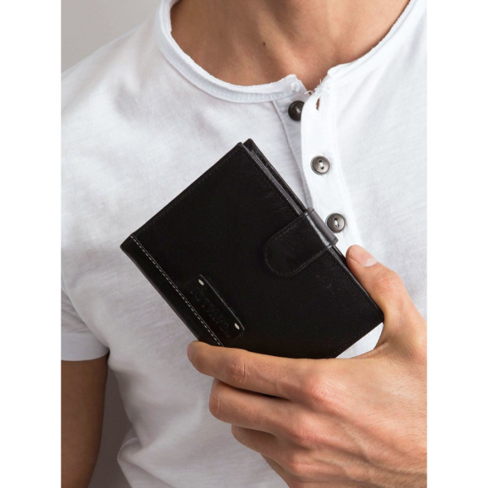 Portofel barbati, PORMG030, piele naturala, Negru [3]