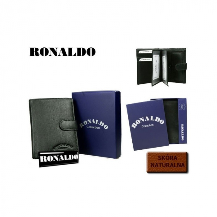 Portofel barbati, PORMG016, piele naturala, Negru, cu RFID [7]