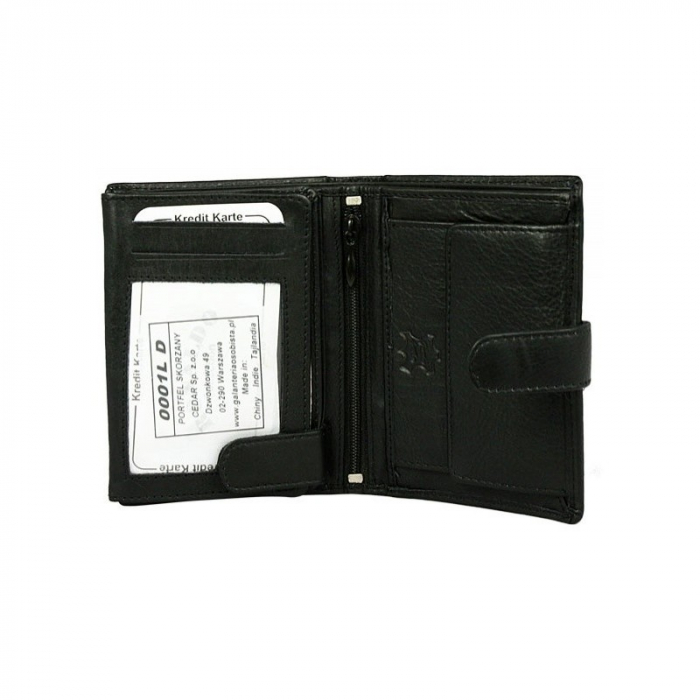 Portofel barbati, PORMG019, piele naturala, Negru, cu RFID [5]