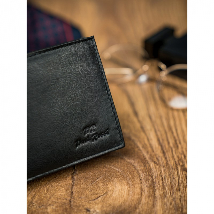 Portofel barbati, PORMG022, piele naturala, Negru, cu RFID [25]