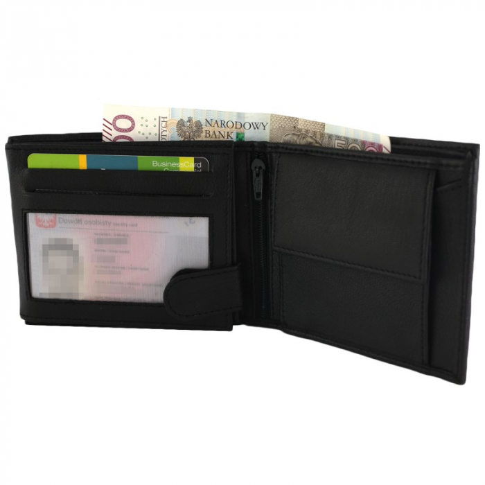 Portofel barbati, PORMG022, piele naturala, Negru, cu RFID [10]